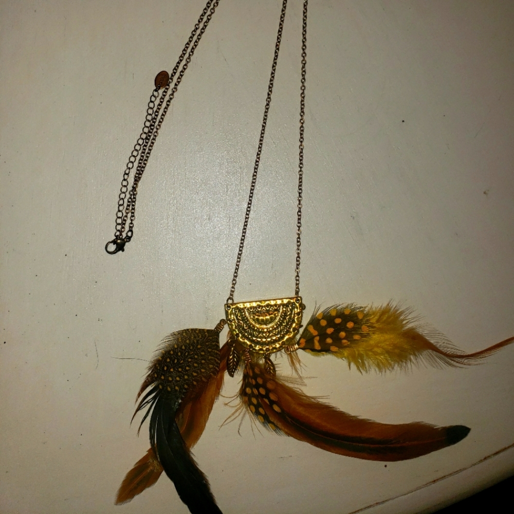 Feather necklace